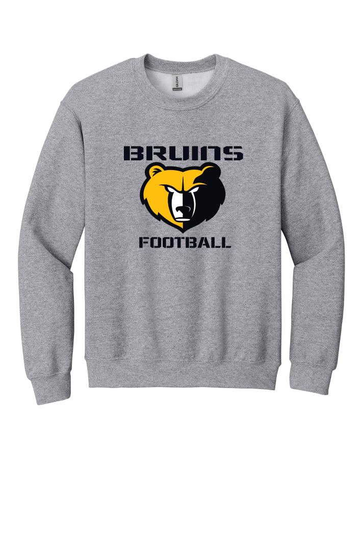 Grey sweatshirt with Bruins Football logo on a grey background